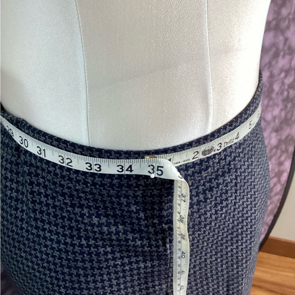 Talbots Houndstooth Pantsuit - Blue and Gray - Picture 11 of 16